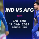 India vs Afghanistan 3rd T20I Tickets