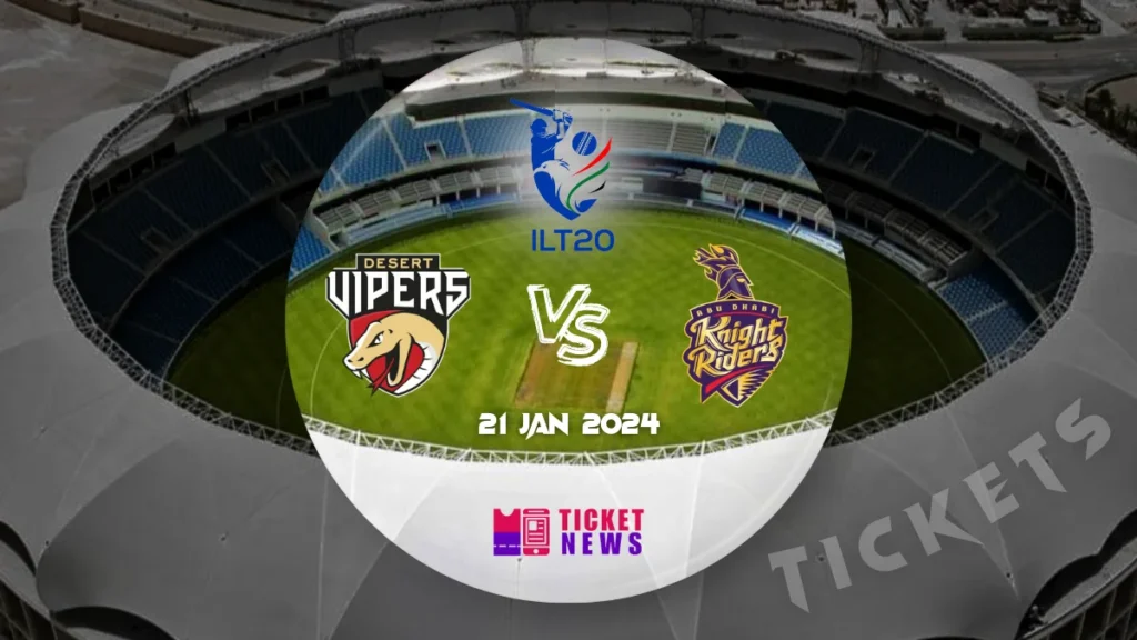 Desert Vipers Vs Knight Riders Tickets