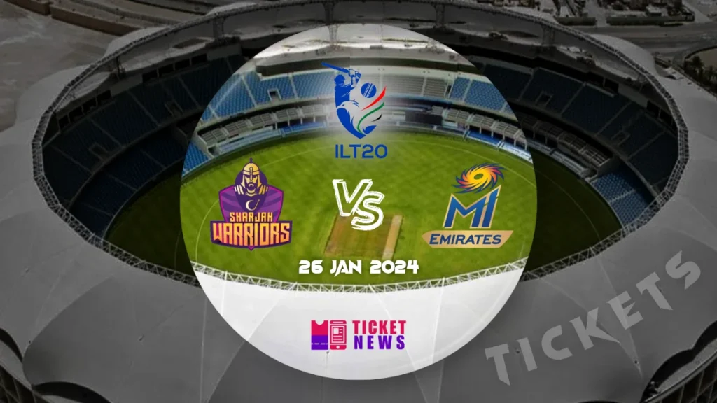 Sharjah Warriors Vs MI Emirates Tickets