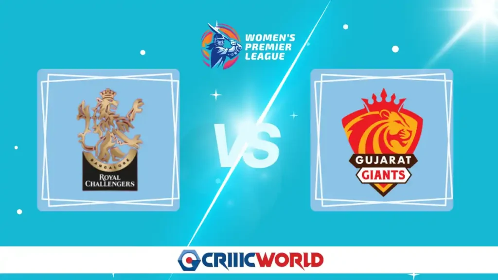 RCB vs GG WPL Tickets