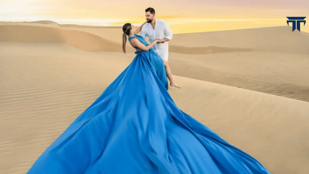 Dubai Desert Flying Dress