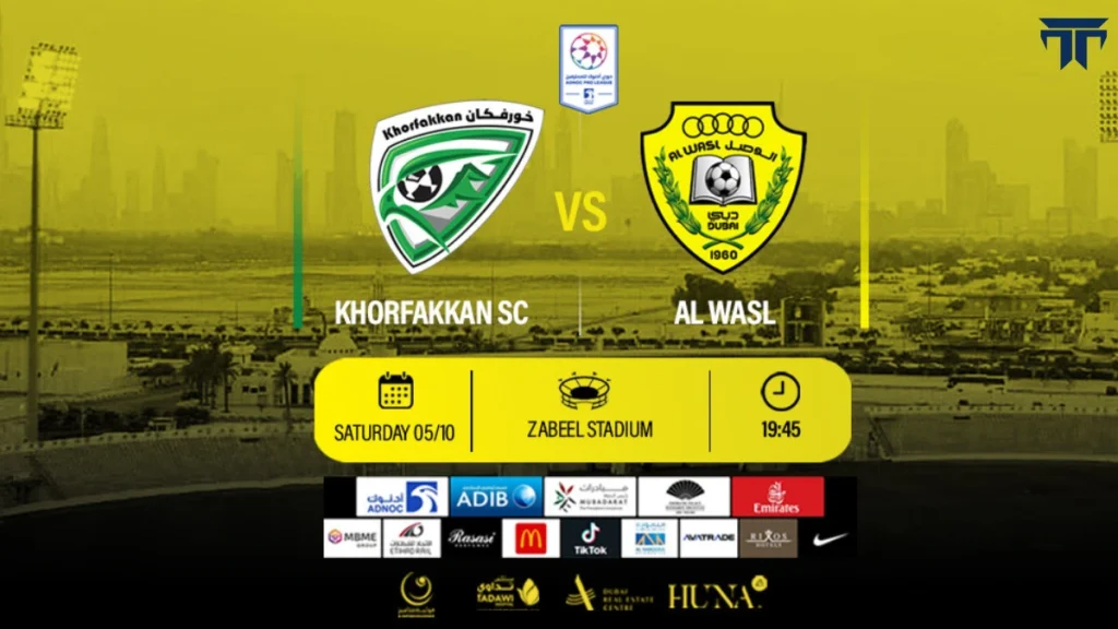 Al Wasl FC vs Khorfakkan FC